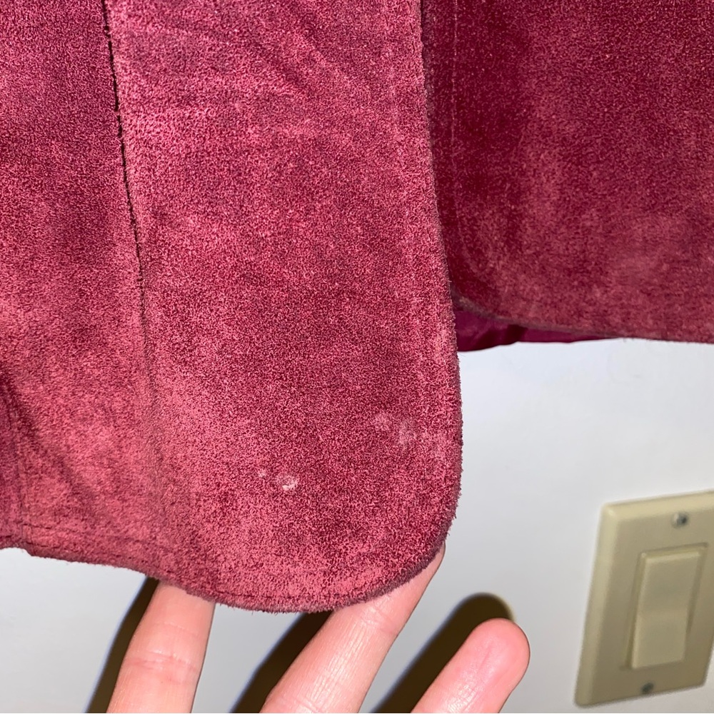 Cropped Suede Jacket - Picture 8 of 9